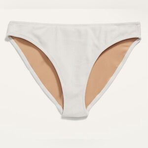 Bikini Swim Bottoms Old Navy Low Rise Classic Terry White Medium SOLD OUT